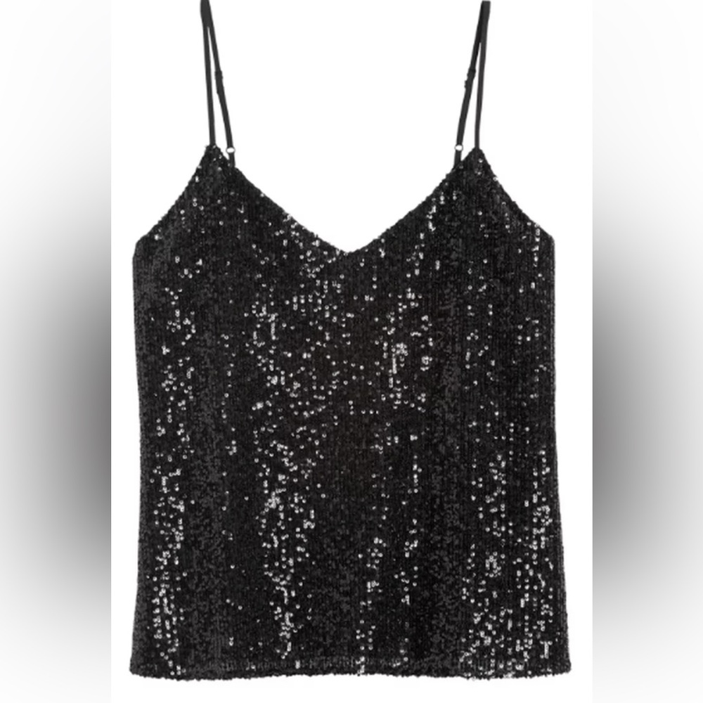 BANANA REPUBLIC Sequin Lined Cami Tank - NWT - Sz M